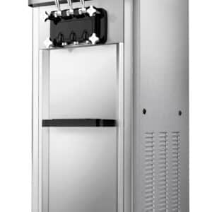Machine à glace italienne professionnelle inox 2 parfums avec écran LCD